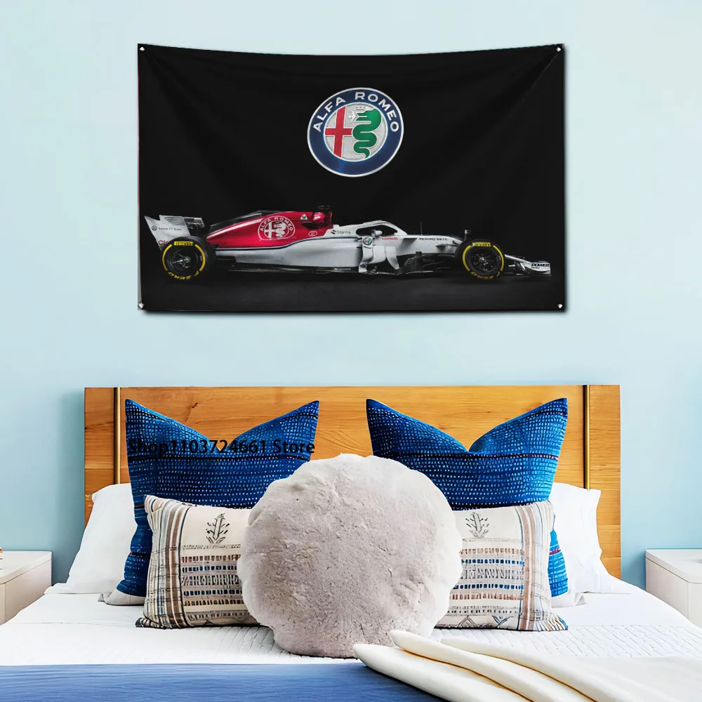 90X150CM 3X5FT Alfa Romeos Racing Flag Polyester Digital Printing Racing Banner For Decoration