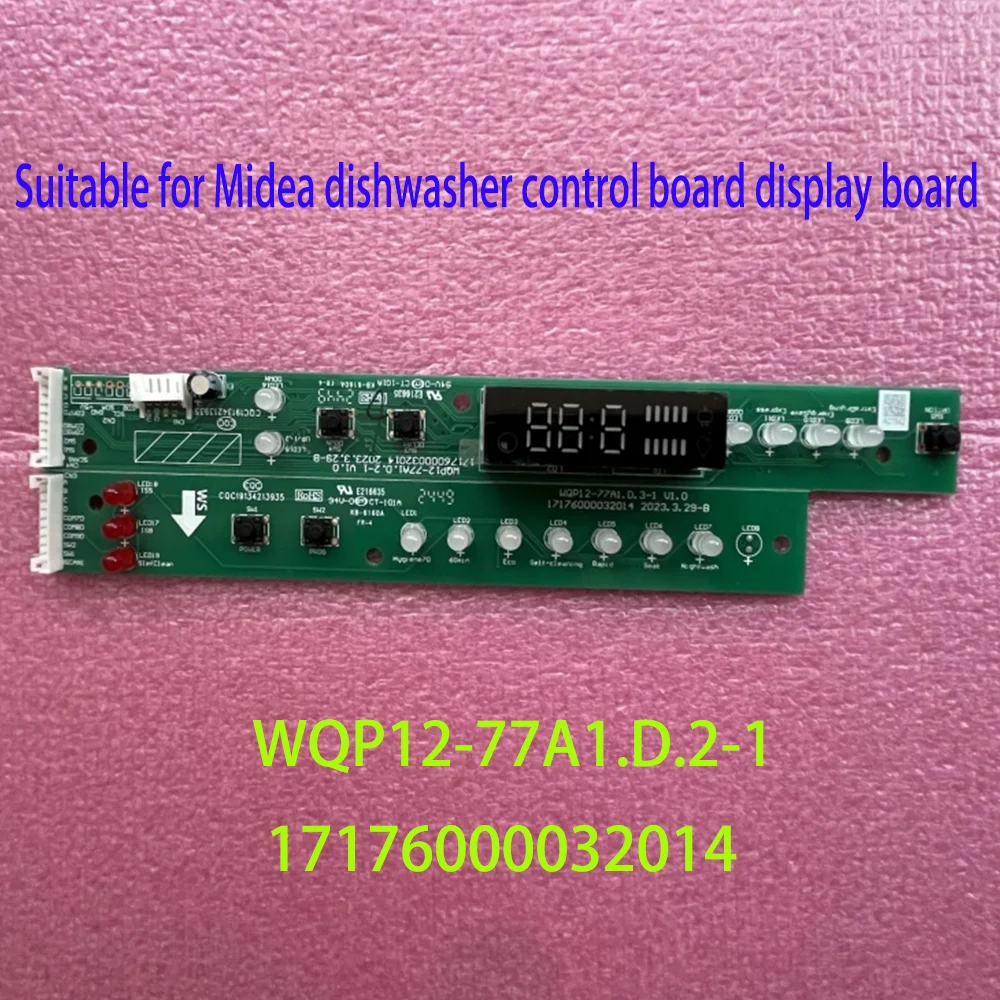 

Новая плата управления посудомоечной машиной Midea WQP12-77A1. Плата управления D.2-1 17176000032014 Плата дисплея