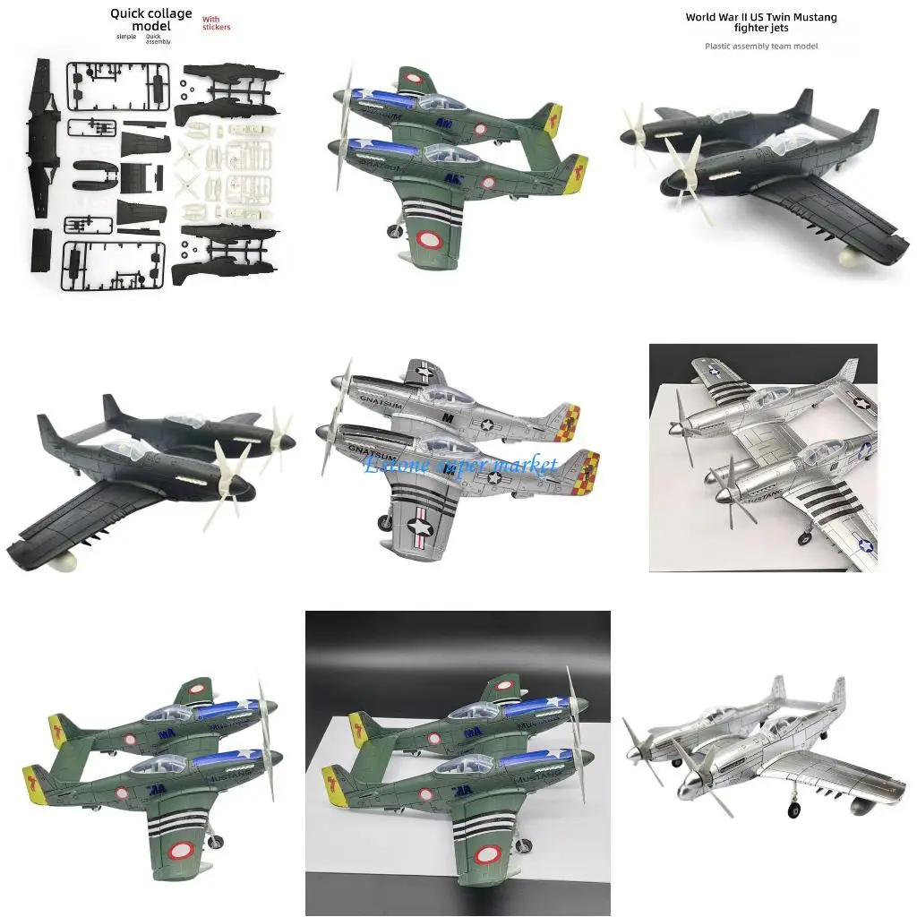 

090B 4D 1/48 комплекты для сборки самолетов для энтузиастов моделей F-82 Twin Fighter Jet Model Craft Project для взрослых и