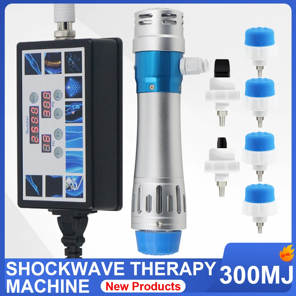 

300MJ Shockwave Therapy Machine For Massage Body Muscle Effective ED Treatment Relieve Pain Physiotherapy Shock Wave Massager