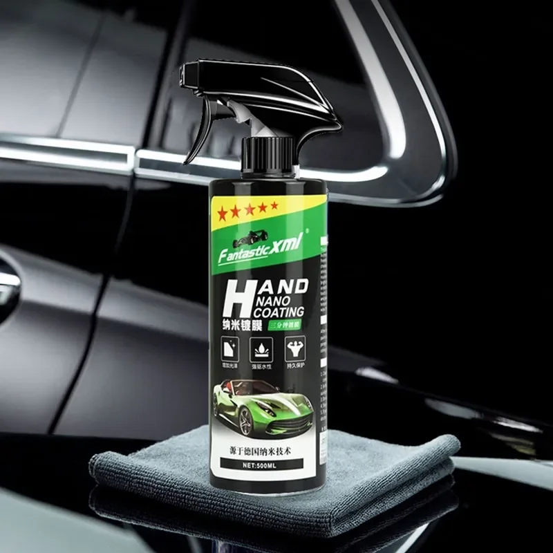 

500ml 3 in 1 Quick Coat Ceramic Coating Car Wax Hydrophobic Polish Waterless Auto Wash Shine Polymer Sealent Spray Protection