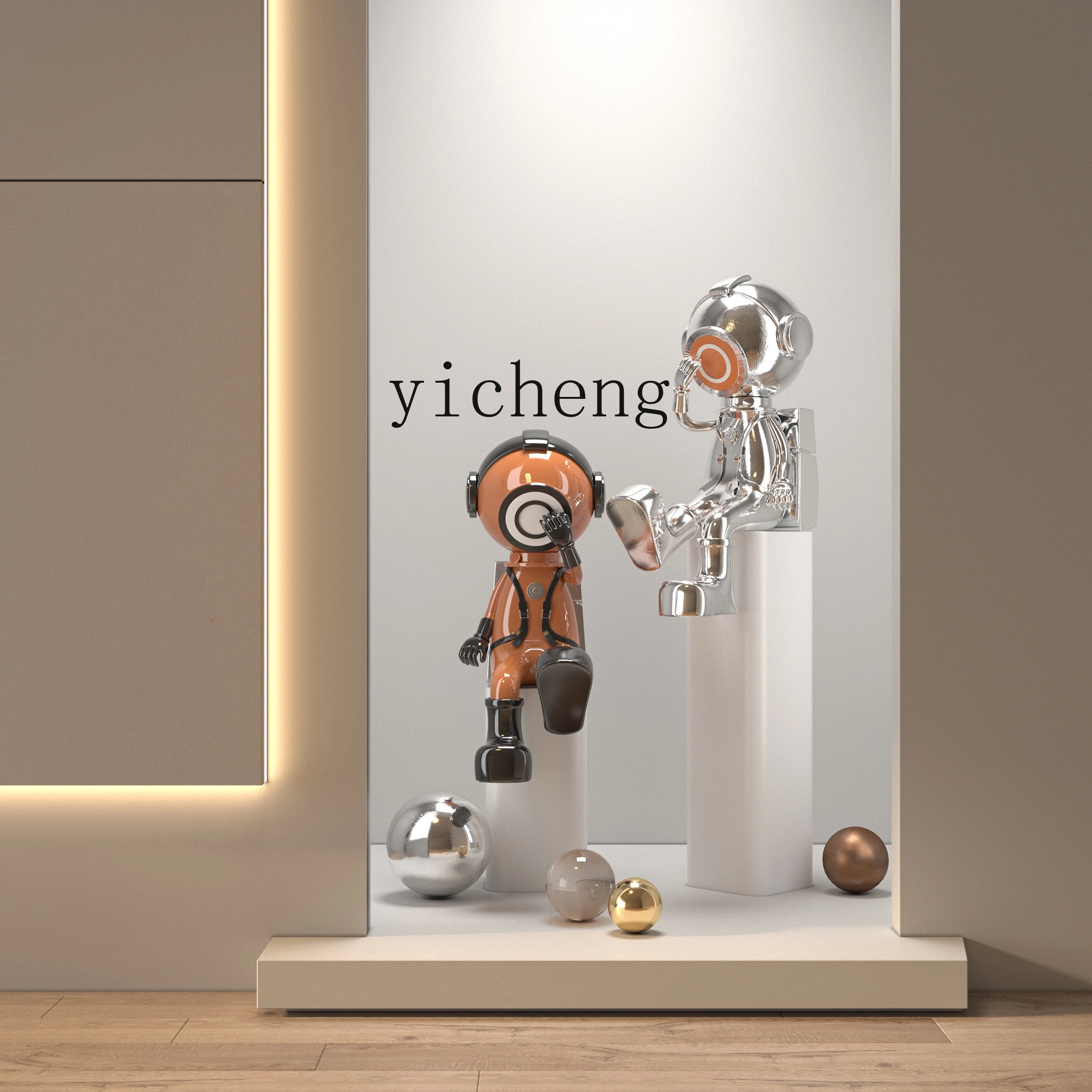 DSA cartoon floor ornament hotel shopping mall living room creative character sculpture decoration home decoration accessories