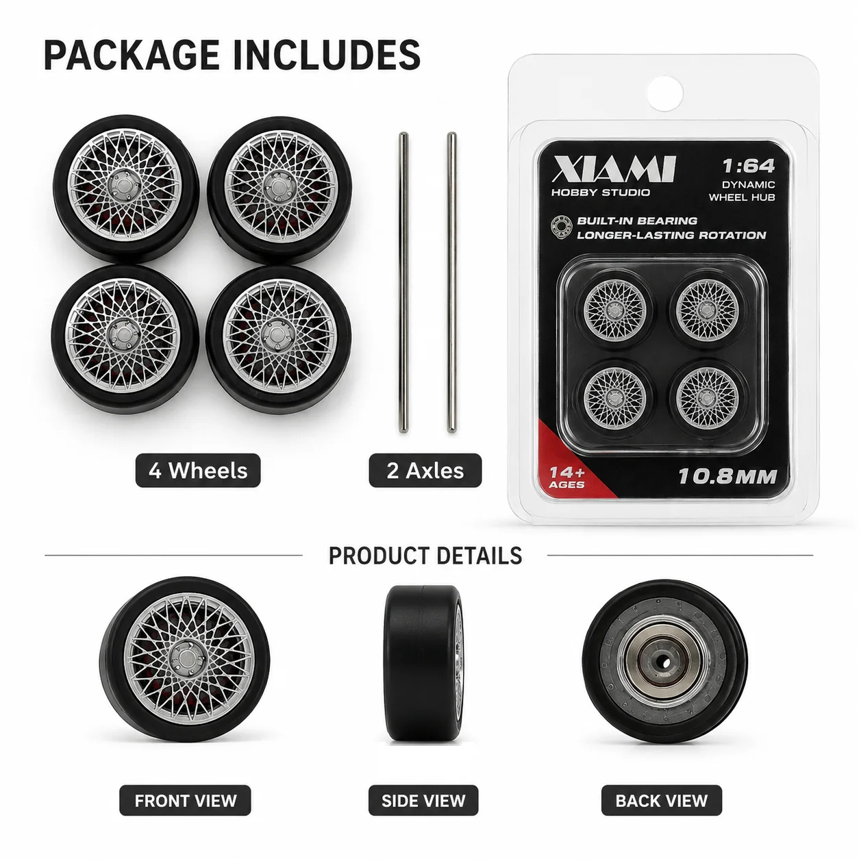 X-Scale 1/64 モデルカー用ラバータイヤ、ブレーキ - Tire Insert Foam のレビューと価格
