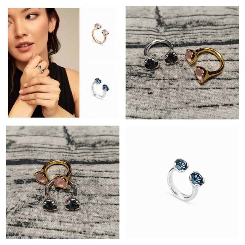2023 nowy UNOde50 gorąca sprzedaż wysokiej jakości, wykwintne pierścień z klejnotem, romantyczna biżuteria prezent dla kobiet w Europie i Americ