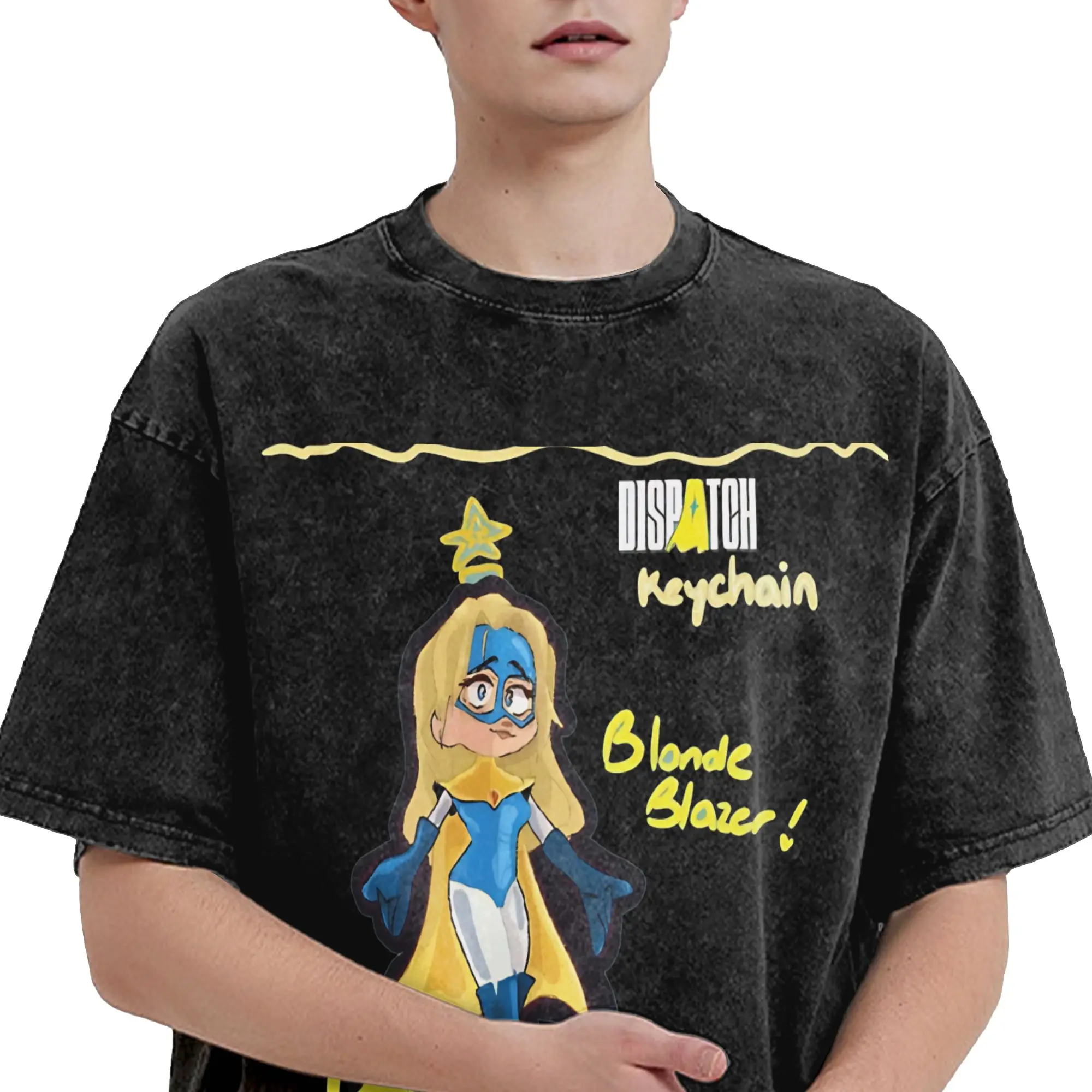 الشارع الشهير غسلها تي شيرت شخصية بواسطة Dispatch لعبة القطن تي شيرت الجدة التي شيرت للرجال الصيف رهيبة عارضة أعلى تيز #4