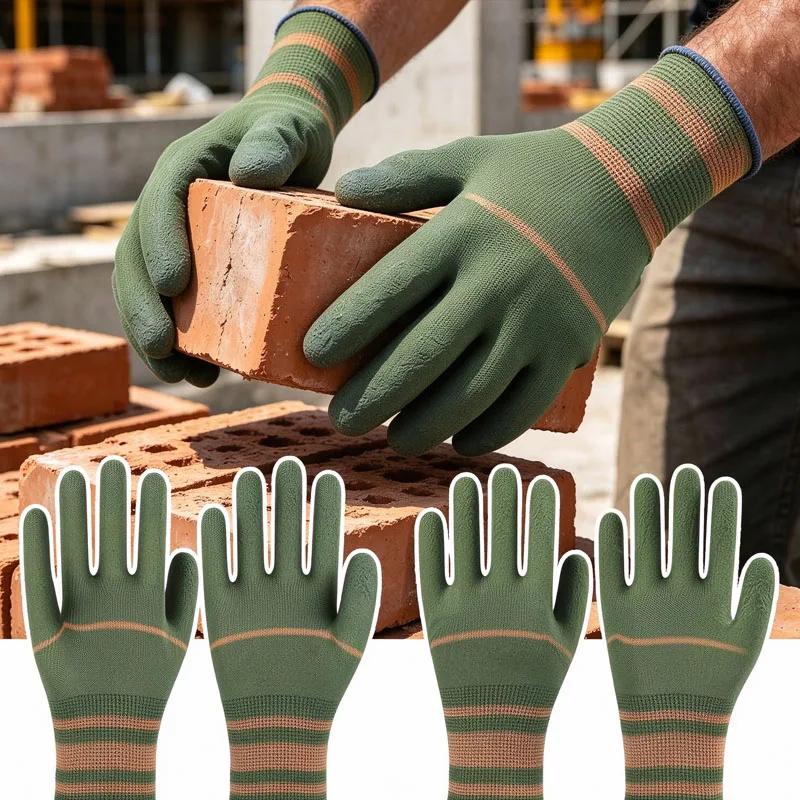 12-48Pairs Breathable Elastic Outdoor Work Gloves Textured Grip Multi Purpose for Cycling Fishing Camping Hiking Angler Gift