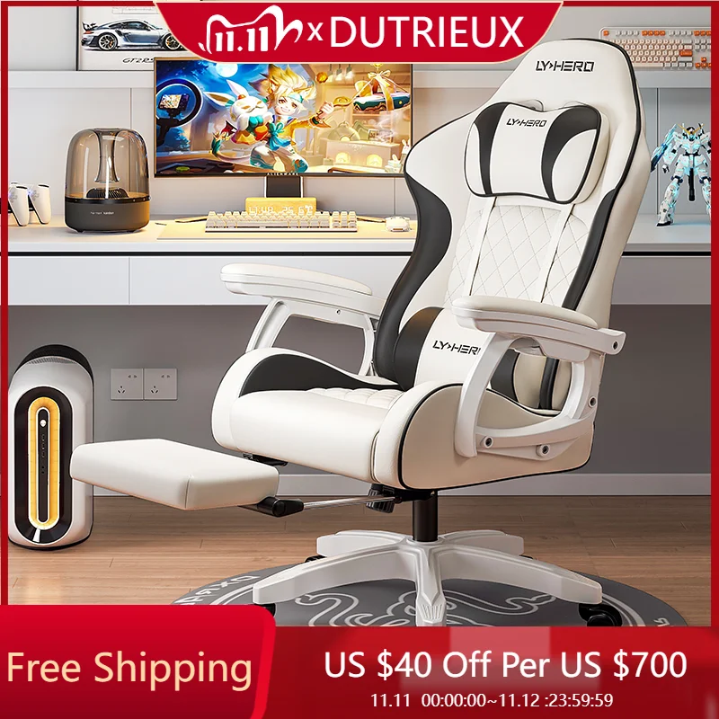 

Lift Rotatable chair computer comfortable Luxury footrest nordic gaming chair ergonomic designer cadeira gamer furniture