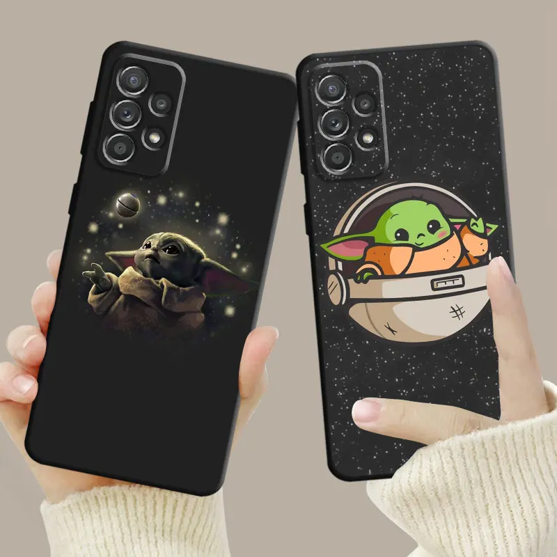 Case For Samsung Galaxy A12 A34 A54 A73 A53 A71 A51 A31 A33 A22 A21s A32 A72 A52 A23 Disney Star Wars The Mandalorian Baby Yoda