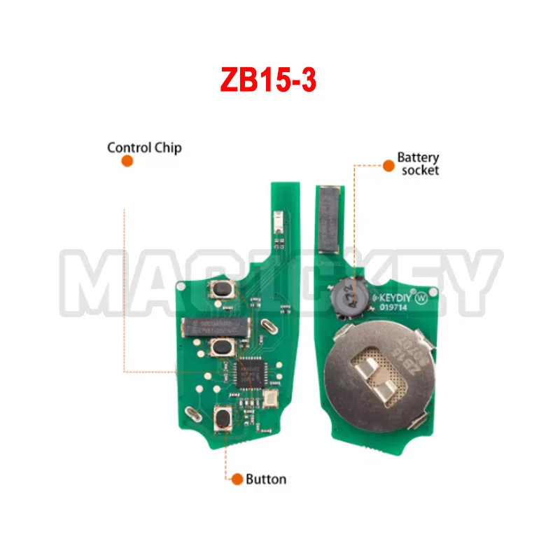 KEYDIY KD ZB15-3 ZB17-3 ZB37-3 Universal Smart Key for VW MQB Bora Passat Lavida Magotan T-Roc Tiguan Teramont Type