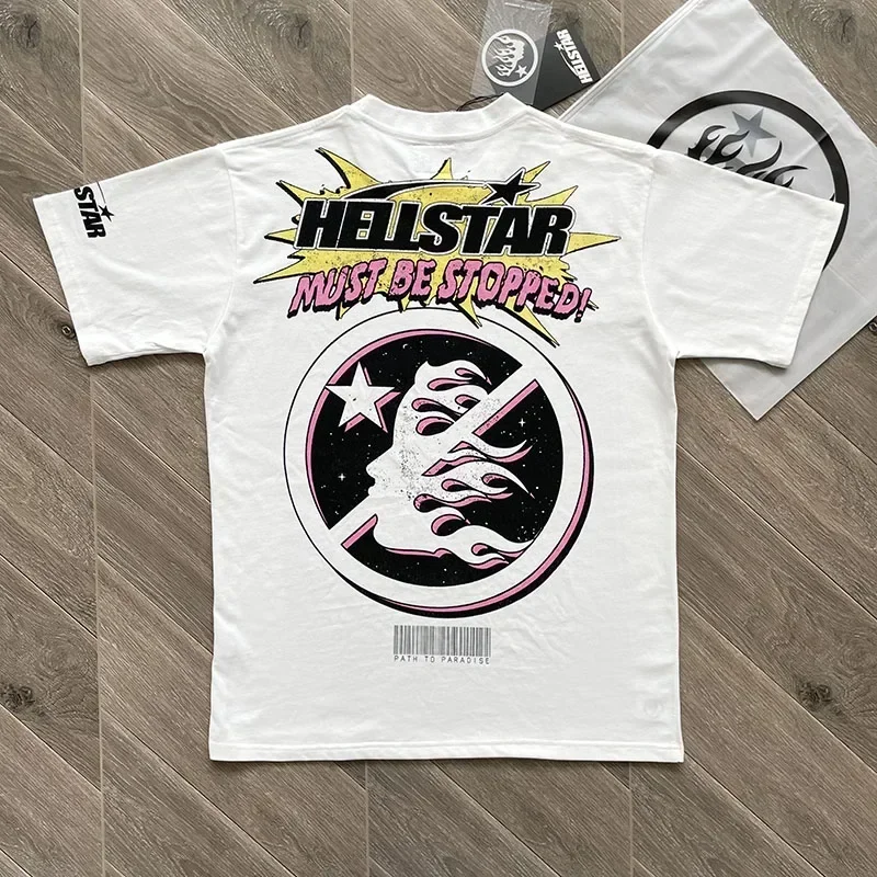 hellstar breaking news Tee Men's and women's cotton short-sleeved T-shirt European and American fashion