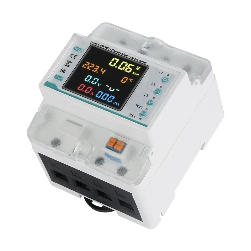 Household electricity three-phase four-wire 100A intelligent reclosing meter overcurrent and overload protector