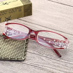 Women Retro Presbyopic Glasses Cat Eye Reading Glasses Pattern Eyeglasses Legs Resin Frame Diopter +1.0 +1.5 +2.0 +2.5 +3.0 +3.5