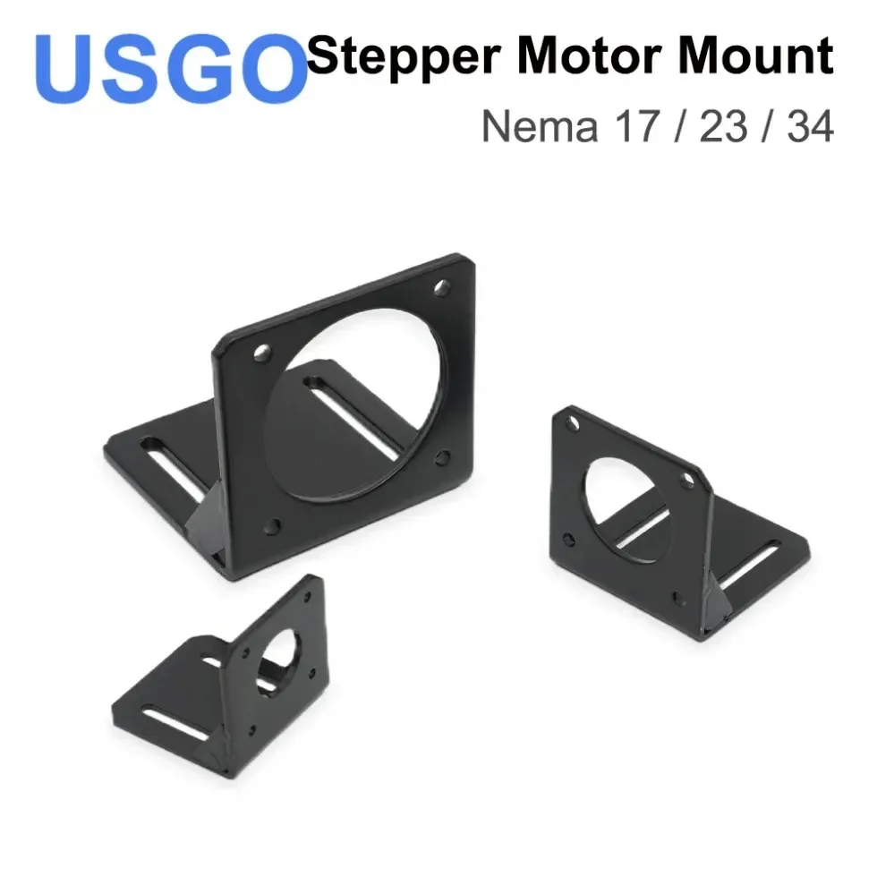 

Алюминиевые крепления основания двигателя USGO для NEMA17 NEMA23 NEMA34, монтажный кронштейн для крепления шагового двигателя, опорный кронштейн