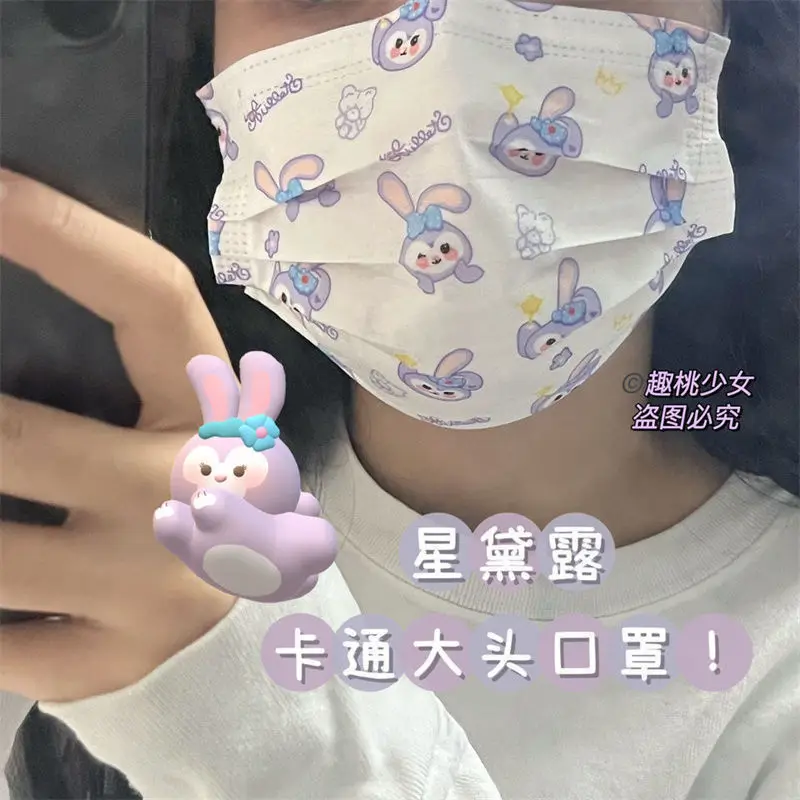 100pcs Sanrio Kawaii Hello Kitty My Melody Surgical Mask Adult Kid Disposable Protective Filter Safe Breathable Face Decoration