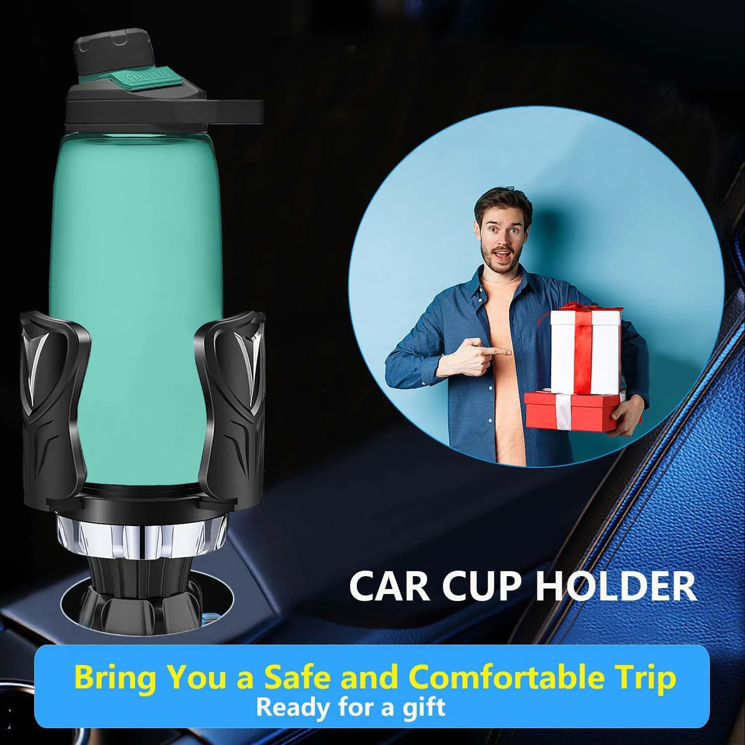 Universal Car Cup Holder Expander Expandable Multifunctional Car Cup Holder Suitable for Coffee Water Juice Tea