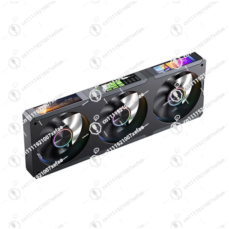 ZC-360 White Case Fan 3-Sided RGB Synchronous ARGB Light PWM Ball Bearings for Computer Hardware Cooling