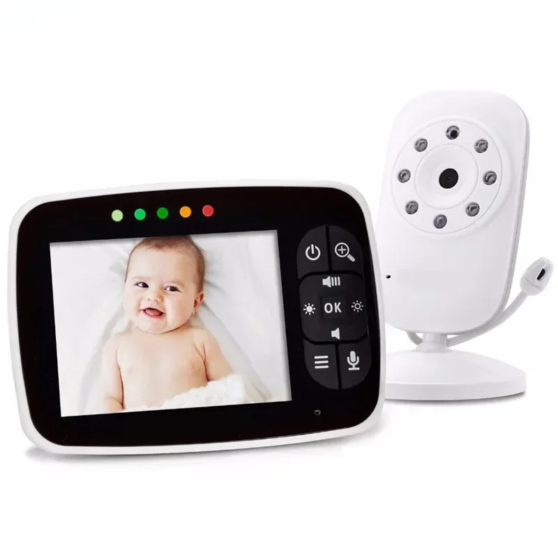 

Camera,Two Way Audio,Temperature Sensor,ECO Mode,Lullabies Babystar 3.5 Inch Wireless Baby Monitor, Night Vision