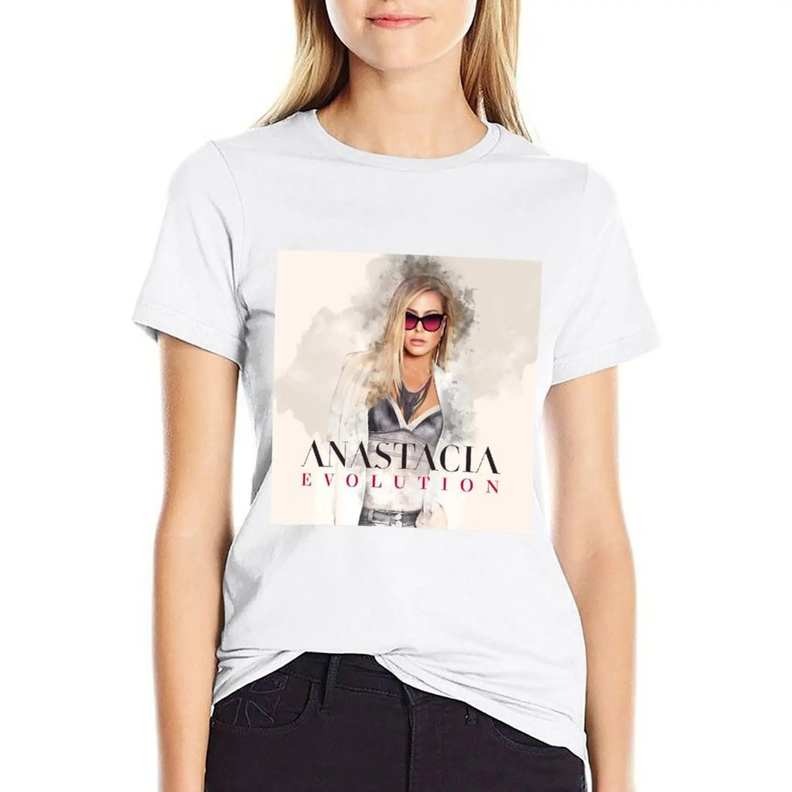 anastacia rokoksampurna mild evolution T-shirt Short sleeve tee oversized black t-shirts for Women