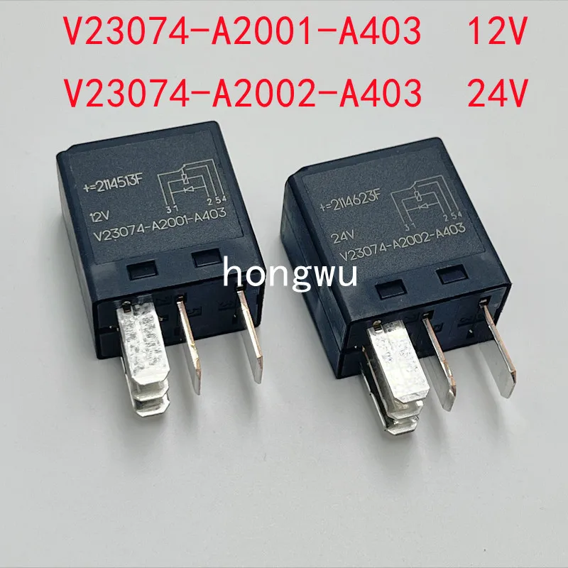 100% Original New 1PCS  V23074-A2001-A403 12V   V23074-A2002-A403 24V  realy 30A 5pins