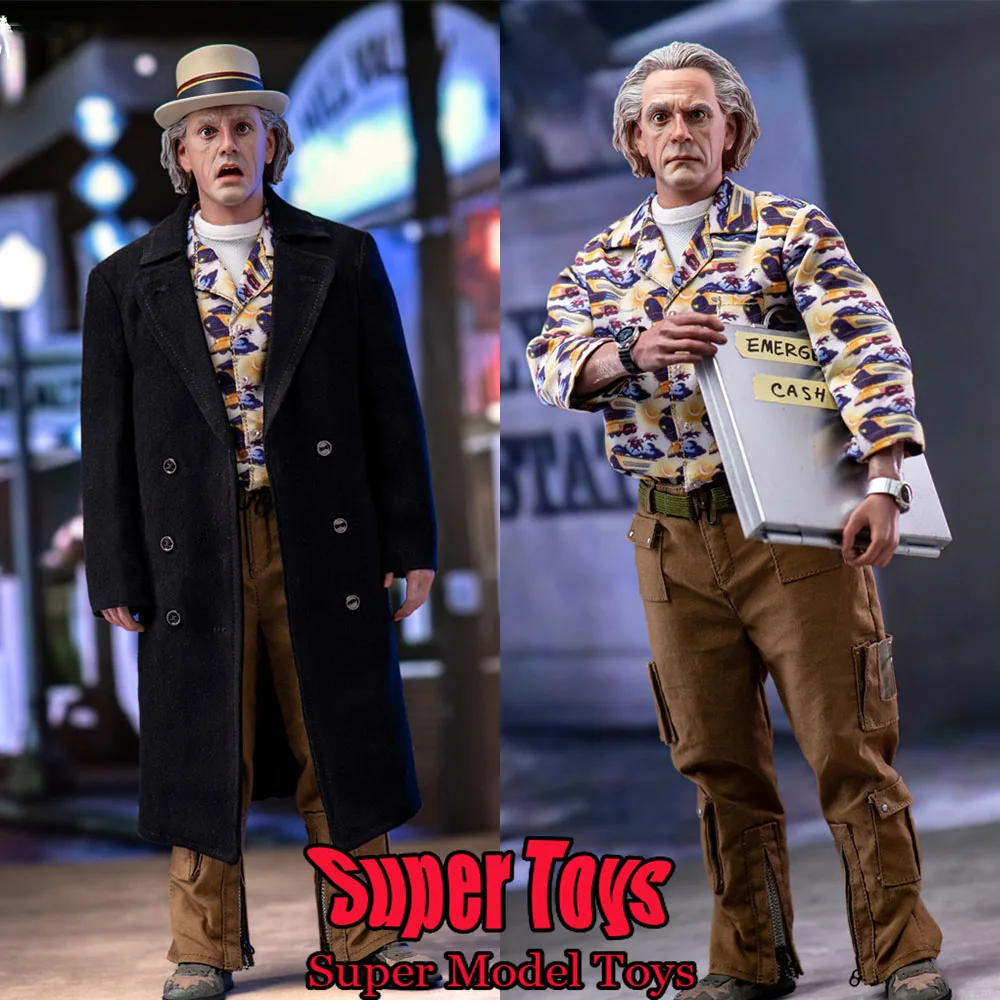 Mars Toys MAT021 1/6 Scale Male Soldier Dr. Emmett Brown Christopher Lloyd Full Set 12-inch Action Figure Doll Collection