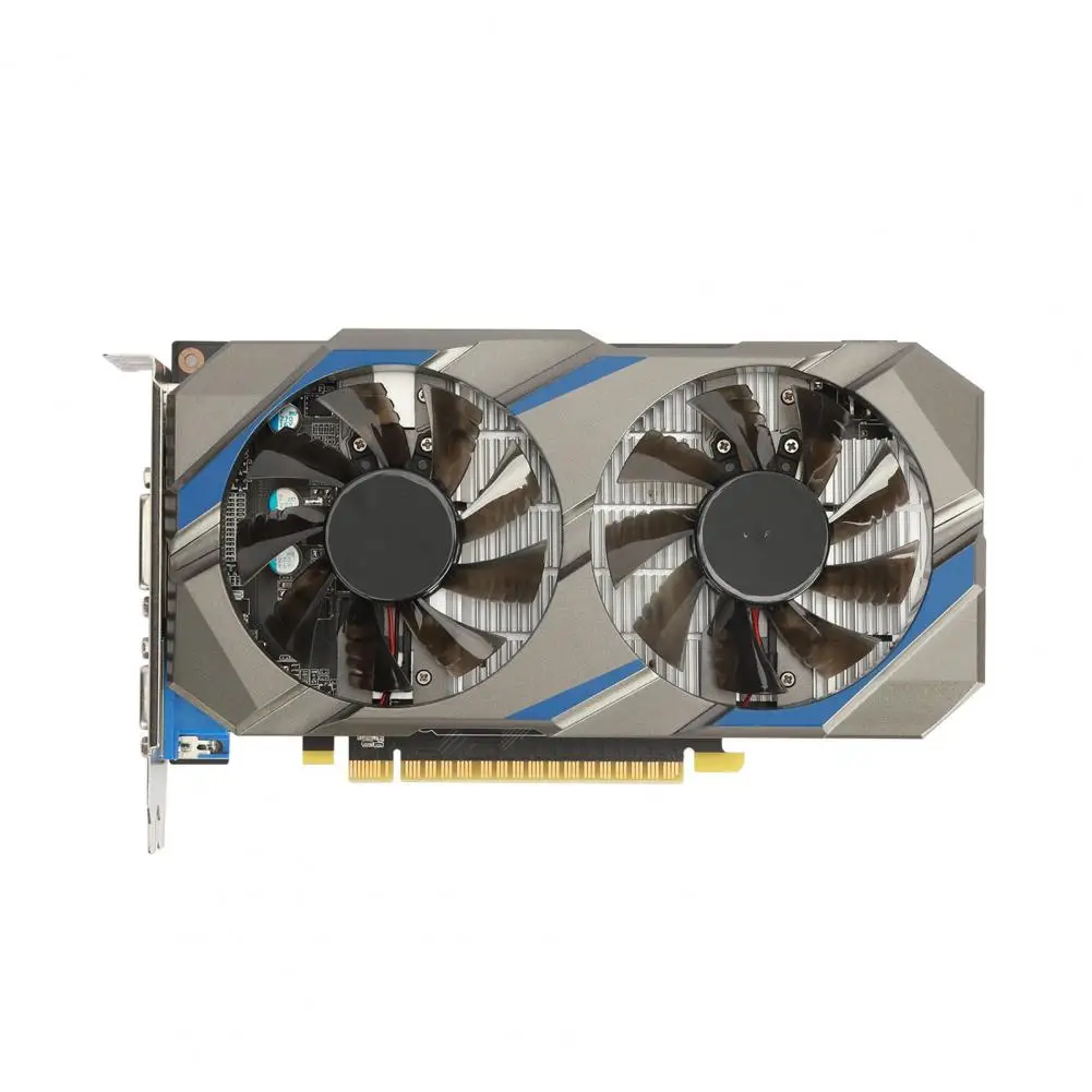 การ์ดจอ128BIT DDR5 2GB GTX1050TI 1ชุดอายุการใช้งานพัดลมคู่ดีไซน์พีซีอุปกรณ์ติดตั้งการ์ดแสดงผล Essential