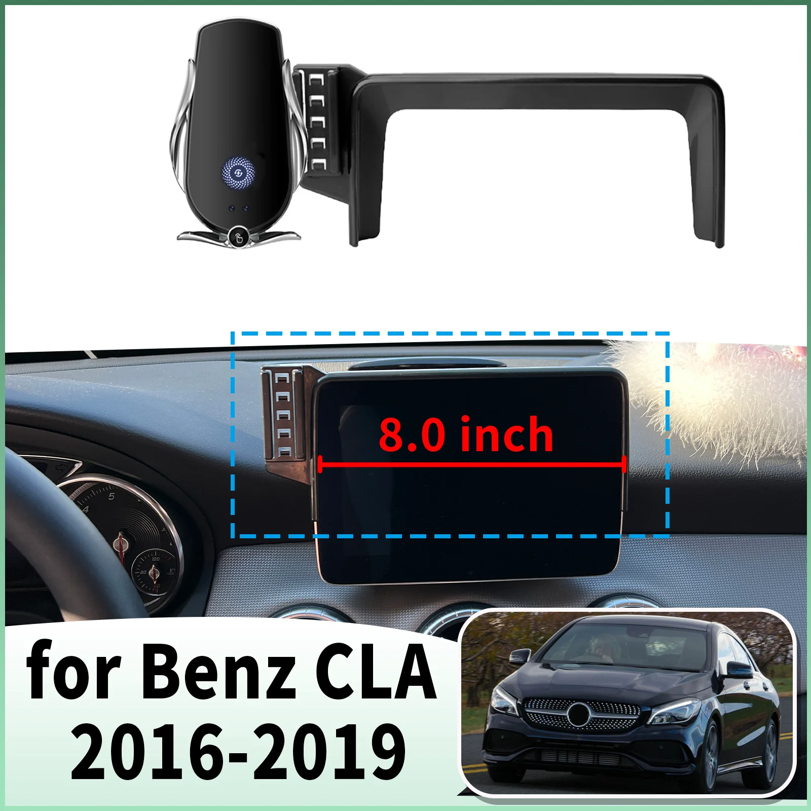 

fit for Mercedes-Benz CLA 2016 2017-2019 C117 (8.0in) Specific Dashboard Navigation Phone Holder Mount Design Car​​ accessoires