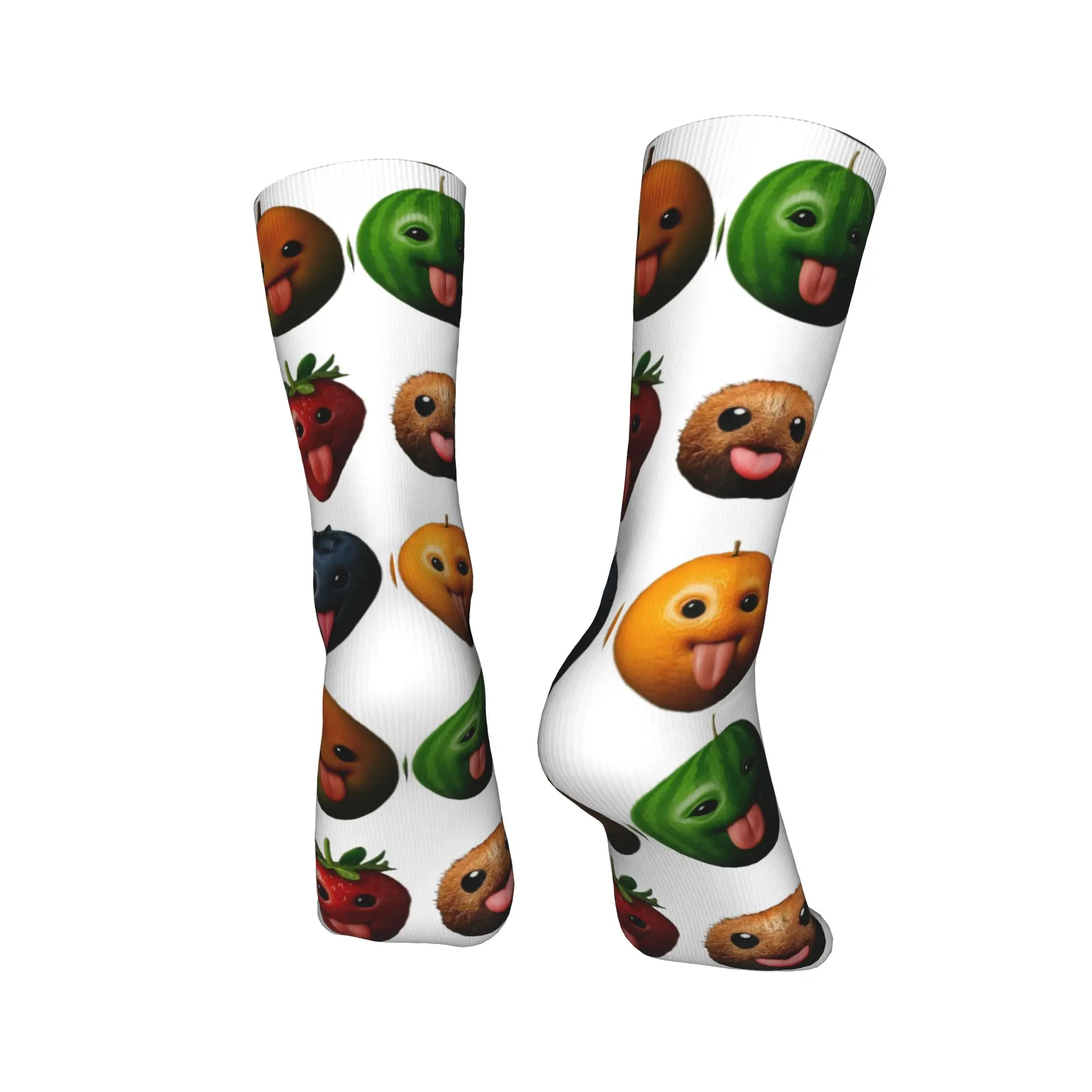 مضحك سخيف AI الفاكهة الجنرال Z ميمي BrainRot الفكاهة اللسان خارج الجوارب مكافحة العرق جوارب النساء الرجال الجوارب الناعمة الدافئة الربيع الجوارب