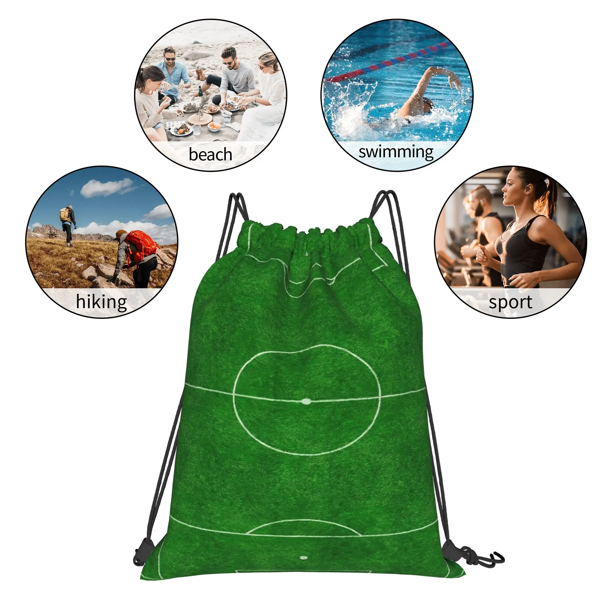 Soccer Football Fan Merch 12  Multi-function Pocket Men Women Storage Backpack Teenager Travel Bag Print Drawstring Bags view 6