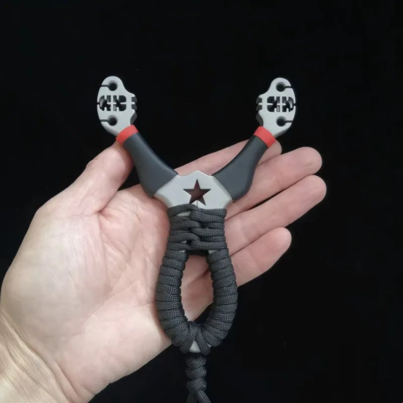 

Семейная катапульта ЧПУ из нержавеющей стали режущая проволока вьетнамская Рогатка с плоской резиновой лентой для игр на открытом воздухе