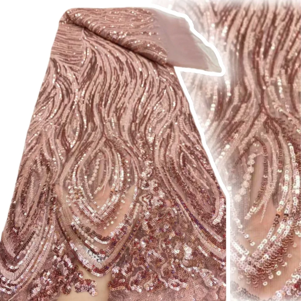 

Африканская кружевная ткань с блестками, вышивка бисером, нигерийская свадебная ткань 2022, высокое качество, французская кружевная ткань для свадебного платья SZ1641