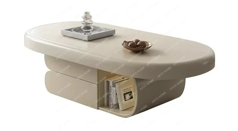 

AANordic Light Luxury Biscuits Cream Style Coffee Table Living Room Household Small Apartment