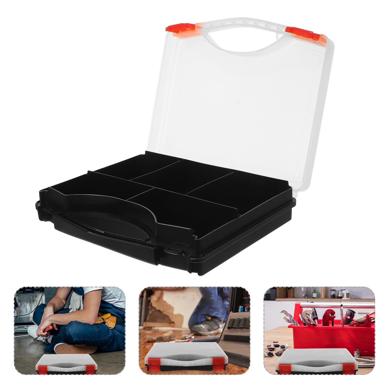 

Multicompartment Hardware Organizer Box Portable Plastic Tool Storage Toolbox For Screws Nuts Bolts Fasteners Small Parts