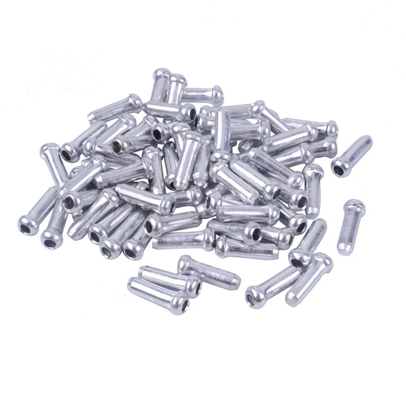 

50/100PCS MTB Bike Bicycle Brake Shifter Aluminum Inner Cable Tips Crimps Cycle Cycling Parts Derailleur Shift Cables End Caps