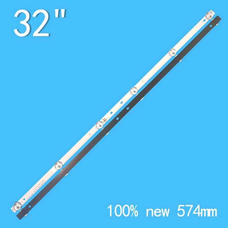 6 luces de 6V y 585mm para Rtv32z2sm, S32Z118, JL-D32061330-006AS-M, 006GS, LE-32Z10, CX315DLEM, 03CX320037, CX32D06-ZC22AG-05, 04, HL-00320A30