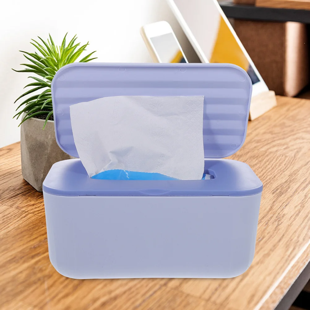 

2Pcs Plastic Wipes Storage Box Refillable Container Travel Portable Dispenser for Bathroom Baby Room Home