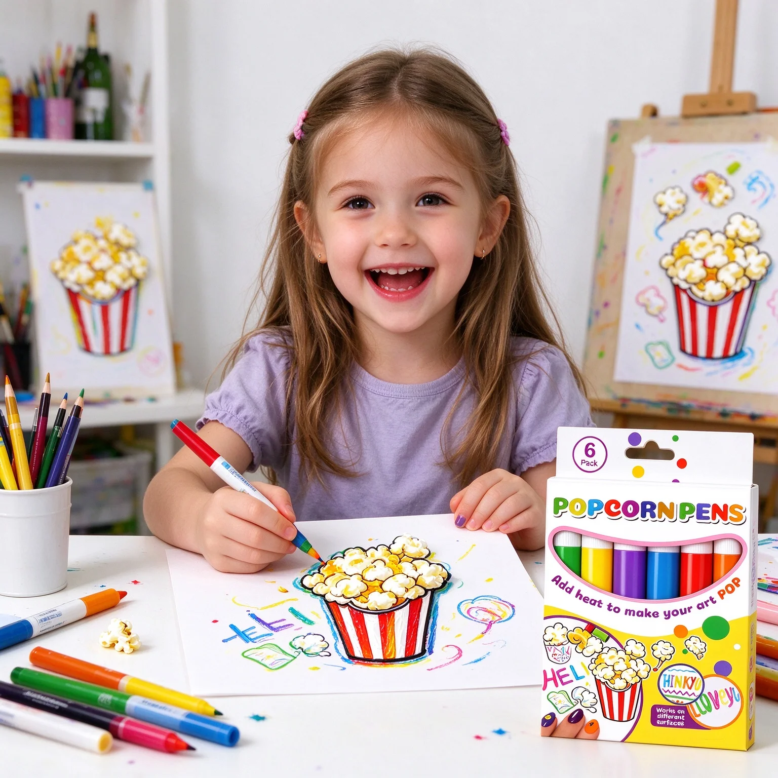 3D Magic Puffy Drawing Pens Create Foamy Art Patterns Inspire Kids Creativity Christmas DIY Gift Heat‑activated Puffy Art Pens