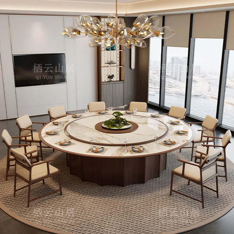 Mobile Round Dining Table Restaurant Kitchen Study Gaming Modern Luxury Dining Table Living Room Muebles Commercial Furniture