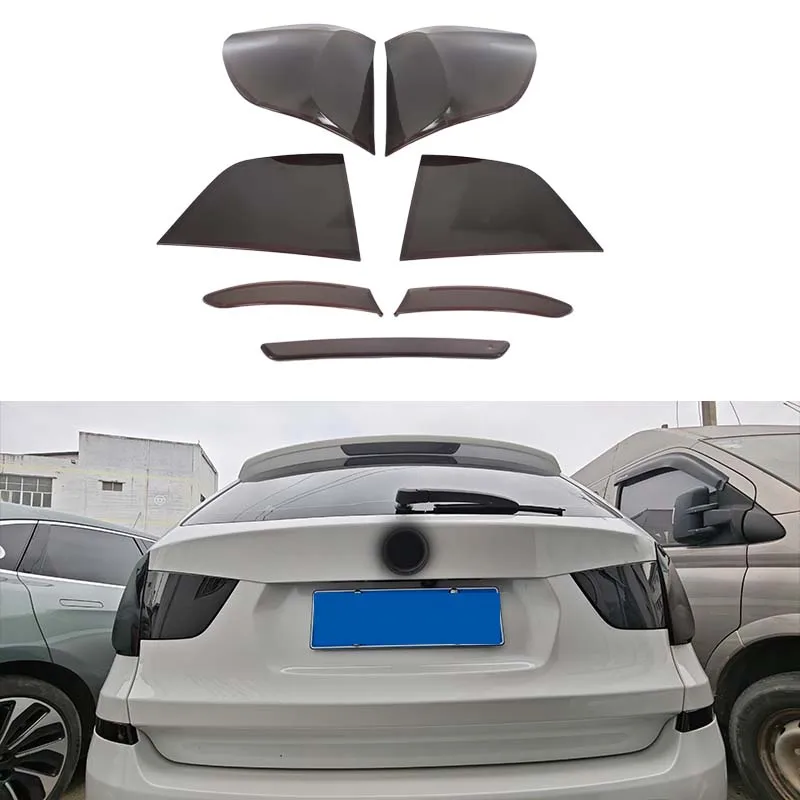 

ABS Black For BMW X3 F25 2011-2017 Car Rear Fog Light High Brake Light Signal Light Protective Cover Decorative Accessories