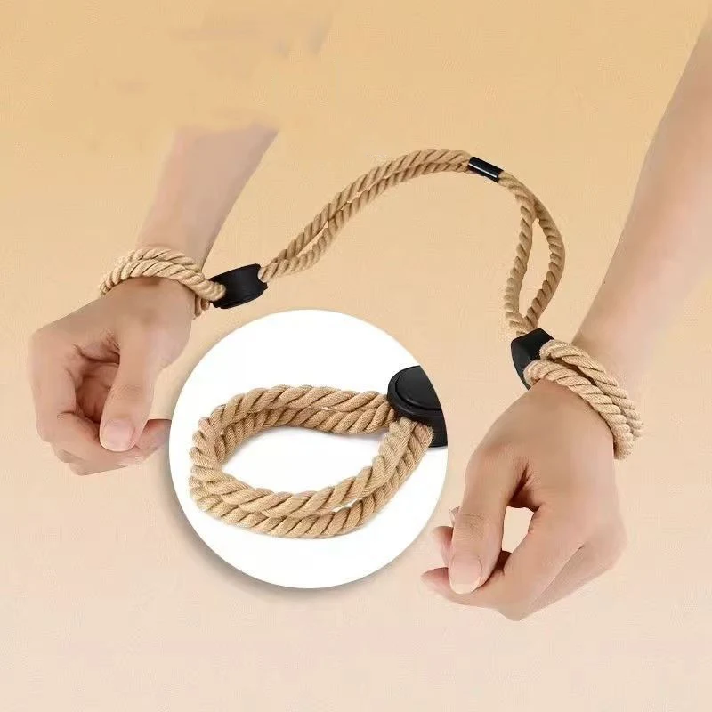 Sex Handcuff BDSM Hand Restraint Erotic Shackle Binds Sex Rope SM Slave Bondage Sexope Ankle Cuffs Backhandcuff Easy to Use Toy