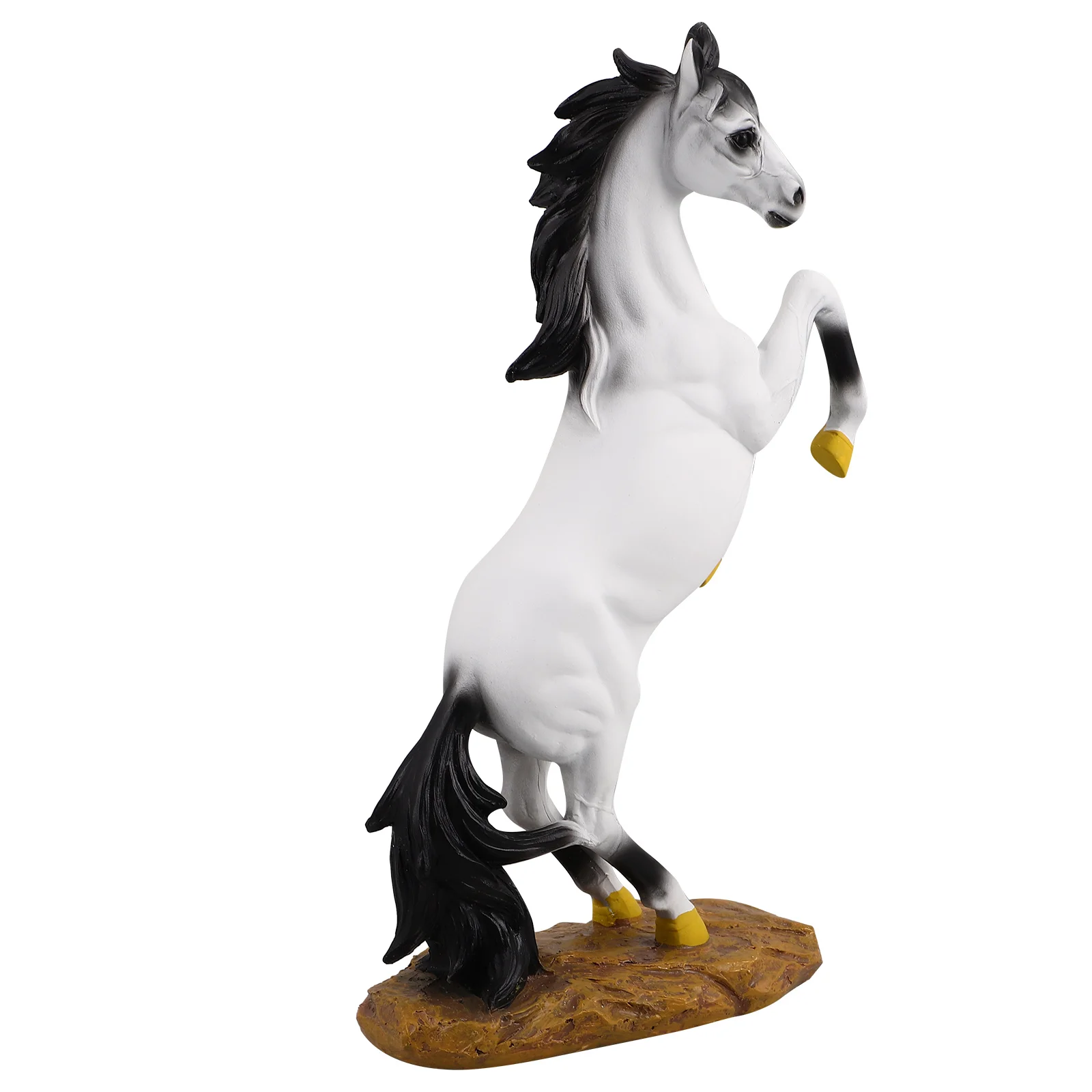 

Bionic Crafts Realistic Horse Statue Home Office Decor Resin Standing Figurine European Style Living Room Decoration