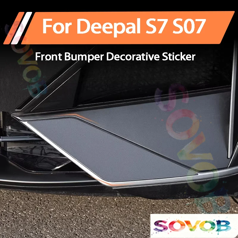 For Changan Deepal S7 S07 2024-2026 Front Bumper Decor Sticker Original Paint Bumper Trim Exterior Refit Paint Coated