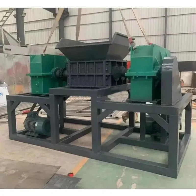 Budget Friendly Compact Tyre Shredding Machine Rubber Tire Shredder for New Recycling Ventures