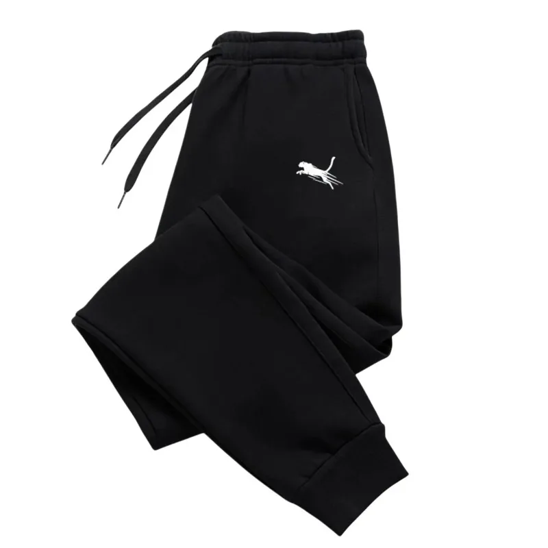 Men Daily Wear Jogger Pants Elastic Waist Drawstring Sweatpants with Pockets Tapered Cuffed Casual Sport Gym Running Trousers