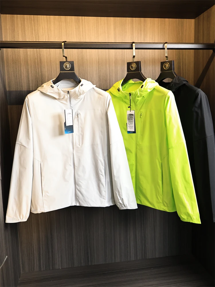 

Lightweight Breathable Men's Jaet Summer Outdoor Sports Waterproof Hooded Glued Ss Faionable Urban Loose Fit Long Sve