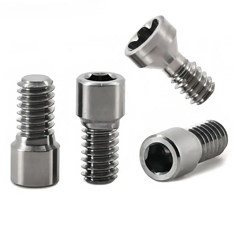 JAVIDENT10Pcs Dental Implant Screws, Bridge Anchor Pins, Temporary Titanium Abutments, Oral Restoration Accessories