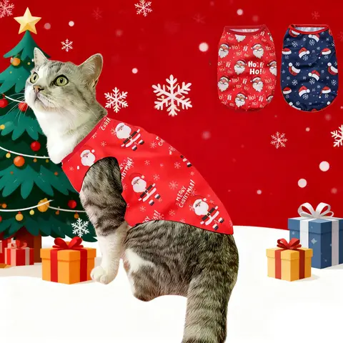 Funny Cat Vest Clothes Pet Cat Cosplay Costume For Small Medium Cats Dogs Cute Kitten Outfits Sphynx Jacket Bulldog Clothing