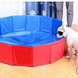 Large/small Dog Mobile Pool Pet Folding Pool Swimming Pool Cat Sand Pool Cleaning Supplies PVC Pet Bathtub