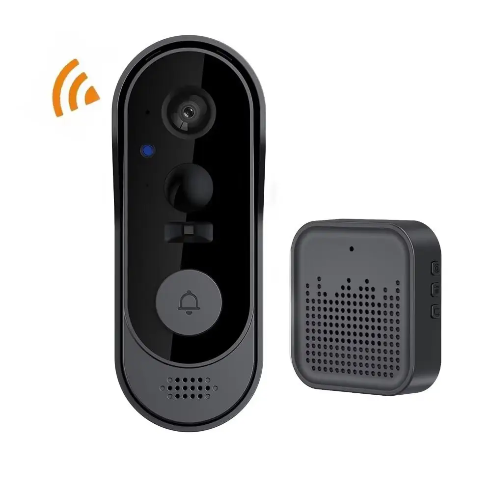 WiFi Enabled Smart Video Doorbell 1080P Resolution Waterproof Design Outdoor Security Camera Night Vision Motion Detection