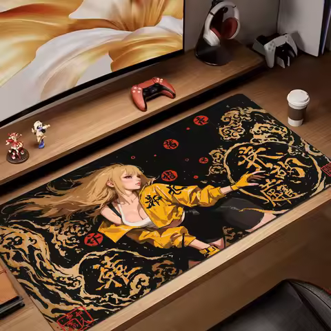Trendy art desktop aesthetics Mouse Pad rubber anti-slip Desk Mat gamer pc accessories Gaming mat keypad expansion mousepad