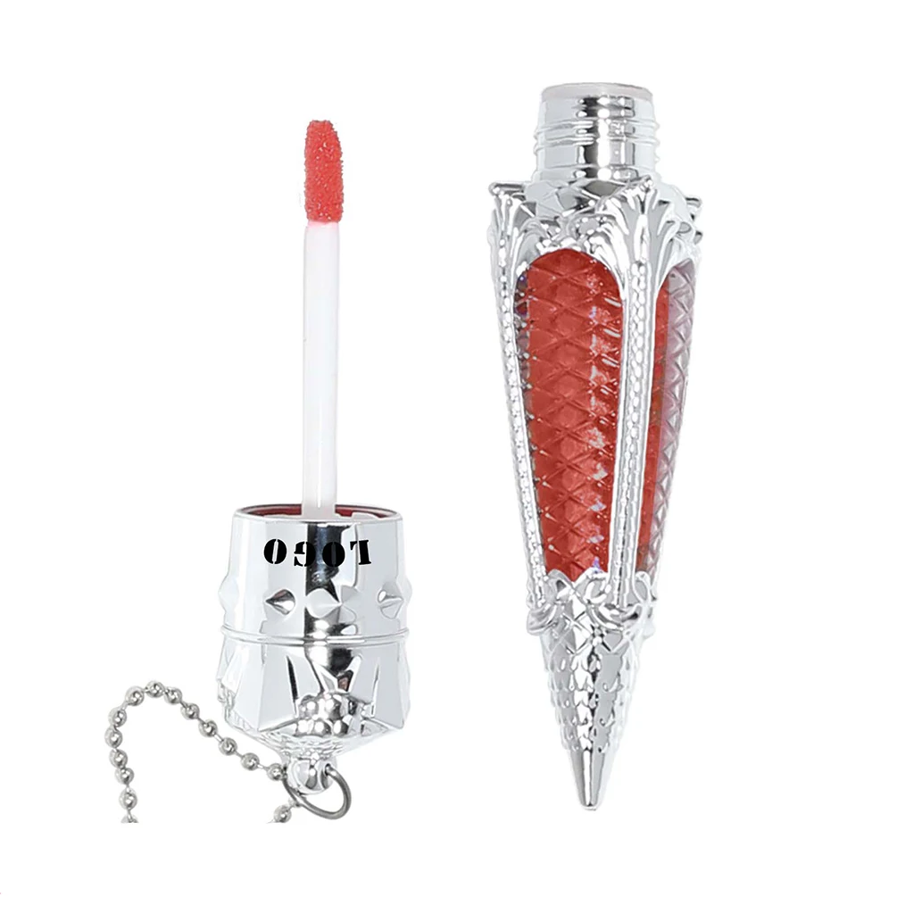 ลิปกลอสฉลากส่วนตัว โลโก้สั่งทำ ลิปกลอสเนื้อฉ่ำวาวแบบกระจก ติดทนนาน หลายเฉดสี บำรุงริมฝีปาก แต่งหน้าวีแกน